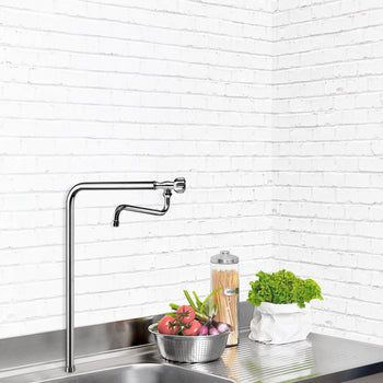 Kran z jednym otworem - z kranem obrotowym & 1 zaworem mieszającym - Prime Gastro