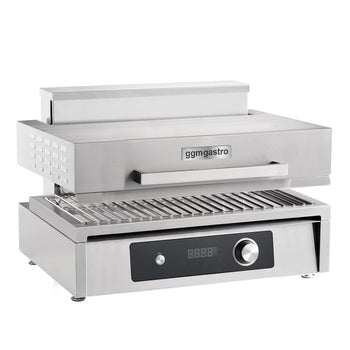 Elektryczny piekarnik do pity/ salamander gastronomiczny - 6 kW - 220 V - Sterowanie elektroniczne - Prime Gastro