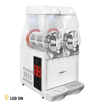 Maszyna do slushu - 2x 10 litrów - 670 W - biały - Prime Gastro