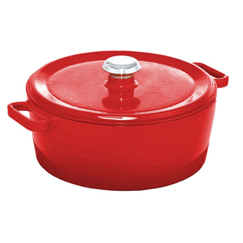 Garnek żeliwny - Ø 280 mm - Czerwony - Prime Gastro