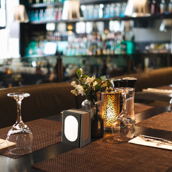 Dozownik do serwetek - czarny/brązowy - Prime Gastro