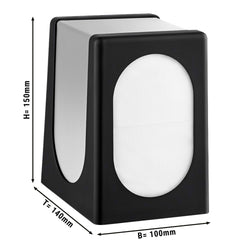 Dozownik do serwetek - czarny/szary