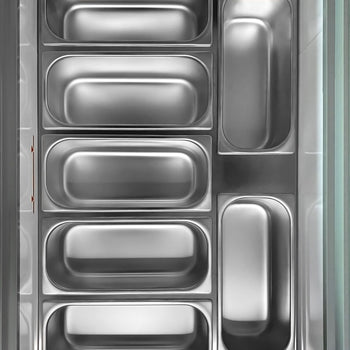 Rower na lody- z ekranem podświetlanym diodami LED - na 7 pojemników na lody o pojemności 5 litrów - Prime Gastro