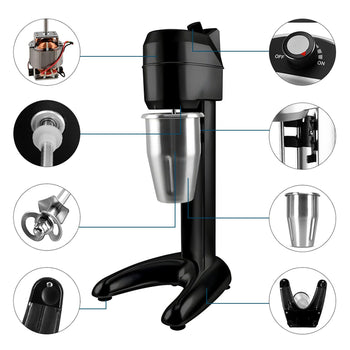 Blender wrzecionowy ECO - z 1 mieszadłem - 1000 ml - 300 W - Czarny - Prime Gastro