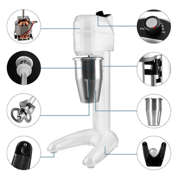 Blender wrzecionowy ECO - z 1 mieszadłem - 1000 ml - 300 W - Biały - Prime Gastro