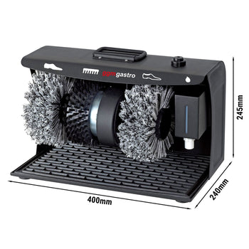 Maszyna do nabłyszczania obuwia - 120 W - 2 szczotki do polerowania i 1 szczotka do czyszczenia - Prime Gastro