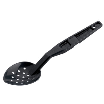 (12 szt.) CAMBRO | CAMWEAR® - Poliwęglanowa boczna łyżka do naczyń - perforowana - 280 mm - Czarna - Prime Gastro