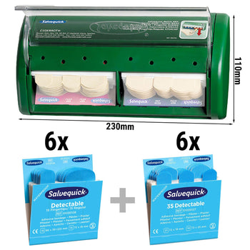 Pusty dozownik gipsu Salvequick® - włącznie z 12 wkładami do uzupełniania - Prime Gastro