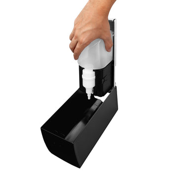 AIR-WOLF | Środek do czyszczenia desek sedesowych z czujnikiem - 500 ml - stal nierdzewna matowa czarna - Prime Gastro