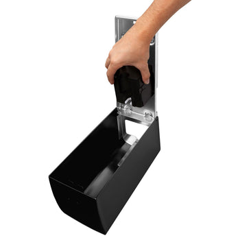 AIR-WOLF | Środek do czyszczenia desek sedesowych z czujnikiem - 500 ml - stal nierdzewna matowa czarna - Prime Gastro