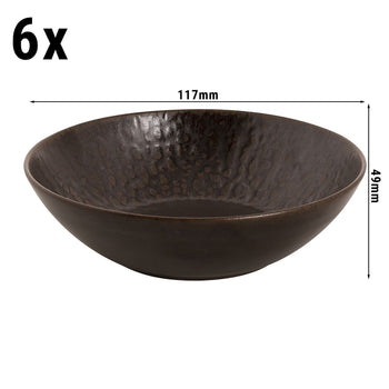 (6 sztuk) Rust - Miska - Ø 17 cm - Brązowy - Prime Gastro