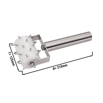 Dziurkacz do ciasta wykonany ze stali nierdzewnej - 21 x 12,5 cm - Prime Gastro