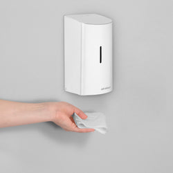 AIR - WOLF | Środek do czyszczenia desek sedesowych z czujnikiem - 500 ml - Stal nierdzewna biały