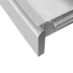 Szafka z szufladami - stal nierdzewna - 400x560mm - 2 szuflady