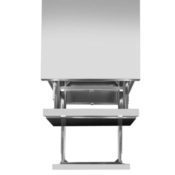 Szafka szufladowa - czarny tytan - 400x660mm - 2 szuflady - Prime Gastro