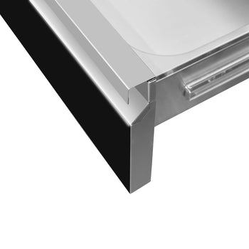 Szafka szufladowa - czarny tytan - 400x660mm - 2 szuflady - Prime Gastro