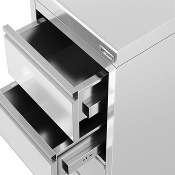 Szafka szufladowa PREMIUM - z 4 szufladami i panelem tylnym - 400x600mm - Prime Gastro