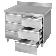 PREMIUM Drawer Cabinet with 6 Drawers & Back Panel - 1000x700mm