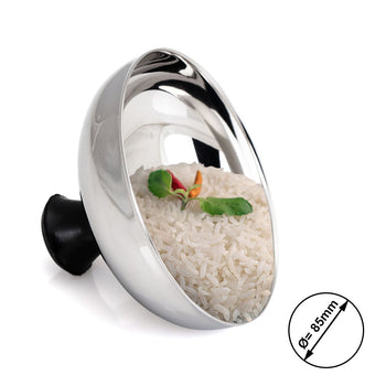 (4 sztuki) Porcjoner ryżu ze stali nierdzewnej - Ø 85 mm - Prime Gastro