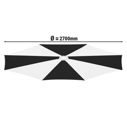 Tkanina - do parasola - Ø270 cm - bez oświetlenia LED