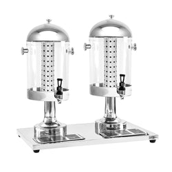 Dozownik soku - 2x 7,5 litra - stal nierdzewna