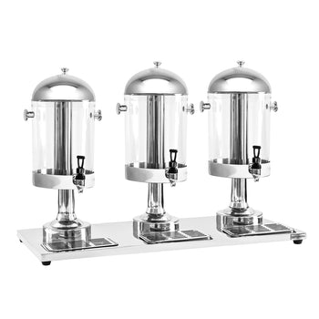 Dozownik soku - 3x 7,5 litra - stal nierdzewna - Prime Gastro