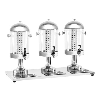 Dozownik soku - 3x 7,5 litra - stal nierdzewna - Prime Gastro