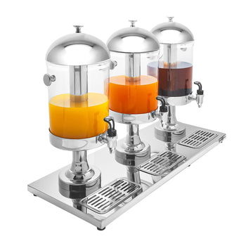 Dozownik soku - 3x 7,5 litra - stal nierdzewna - Prime Gastro