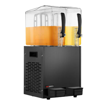 Dozownik soku - 2x 10 litrów - Czarny - Prime Gastro