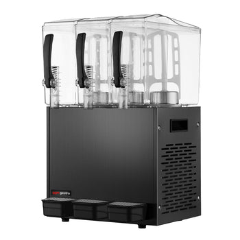 Dozownik soku - 3x 10 litrów - Czarny - Prime Gastro