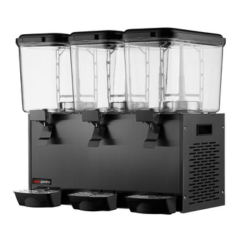 Dozownik soku - 3x 18 litrów - Czarny - Prime Gastro