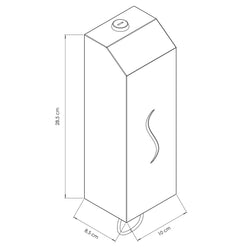 Dozownik mydła z dźwignią obsługi - 1000 ml - stal nierdzewna