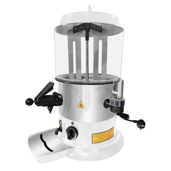 Dozownik do czekolady / Salep - 9 litrów - biały/srebrny - Prime Gastro