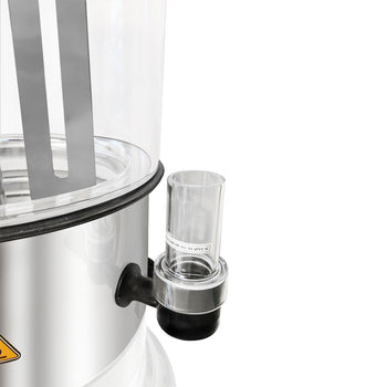 Dozownik do czekolady / Salep - 9 litrów - biały/srebrny - Prime Gastro