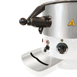 Dozownik kakao do gorącej czekolady – 9 litrów – biały/srebrny