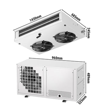 Agregat mroźniczy typu split - dla maks. 15 m³ - stopień ochrony IP 51 - Prime Gastro