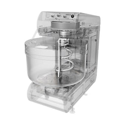 Mikser spiralny do ciasta piekarniczego 70 litrów / 40 kg - 2 prędkości - ze stałą dzieżą - 2 silniki