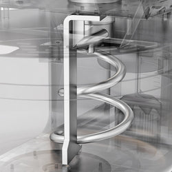 Mikser spiralny do ciasta piekarniczego 70 litrów / 40 kg - 2 prędkości - ze stałą dzieżą - 2 silniki