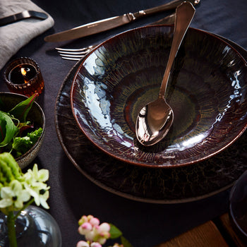 (4 sztuki) VITTORIA - Miska - Ø 240 mm - Brązowa - Prime Gastro