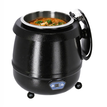 Podgrzewacz do zupy - 9 litrów - Cyfrowy - Czarny - Prime Gastro