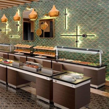 Element neutralny DUBLIN - 1600 mm - blat roboczy z czarnego granitu - Prime Gastro