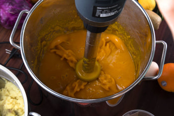 Blender ręczny włącznie z ramieniem miksującym 160 mm i trzepaczką - 280 W - płynna regulacja prędkości - Prime Gastro