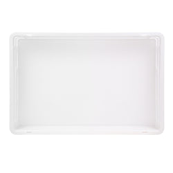 (8 szt.) Pojemnik na ciasto do pizzy - zestaw - EN 600x400 - Wysokość: 70mm - Polipropylen - Biały - Pojemność: 16l