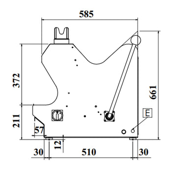 Krajalnica do chleba stołowa - grubość kromki 13 mm - 370 W - Prime Gastro