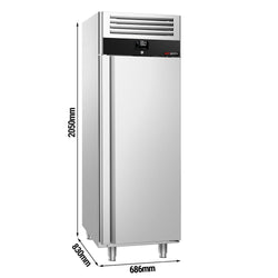 Zamrażarka ze stali nierdzewnej PREMIUM - GN 2/1 - 600 litrów - z 1 drzwiami