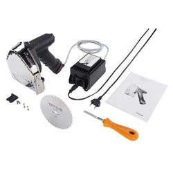 TANDIR® | Nóż do kebaba II 120 - włącznie z 2 nożami, kamieniem do ostrzenia, kabel i zasilacz stołowy