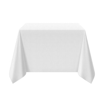 (30 sztuk) Obrus na stół Damasceński Porto Diamant - 130 x 220 cm - biały - Prime Gastro