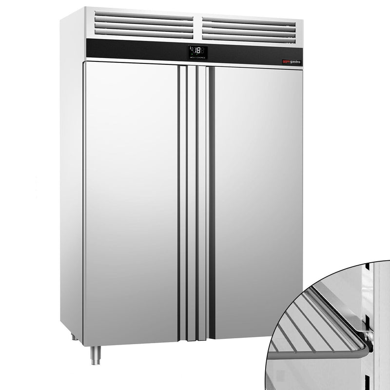 Zamrażarka ze stali nierdzewnej PREMIUM - GN 2/1 - 1400 litrów - z 2 drzwiami