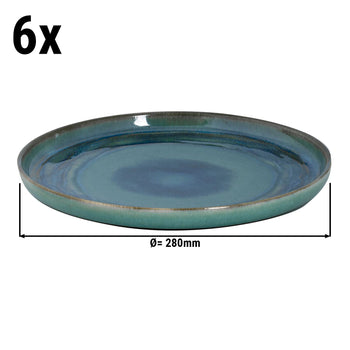 (6 sztuk) MIAMI - Płaski talerz - Ø 28 cm - Zielony - Prime Gastro