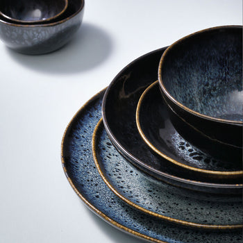 (12 szt.) ECCENTRIC - Płaski talerz - Ø 28 cm - Niebieski benzynowy - Prime Gastro